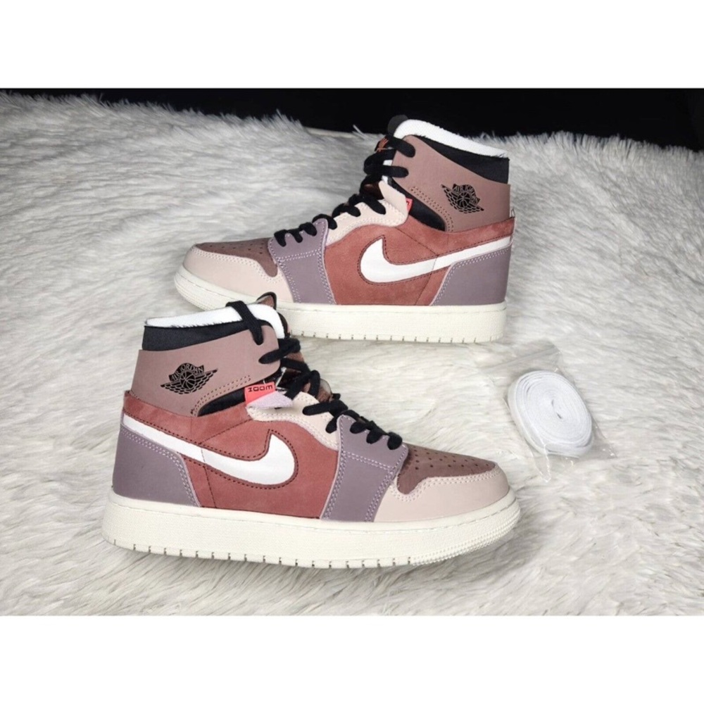 Nike Air Jordan 1 High Zoom CMFT Canyon Rust Pink Tan Brown Khaki Women sz 6.5